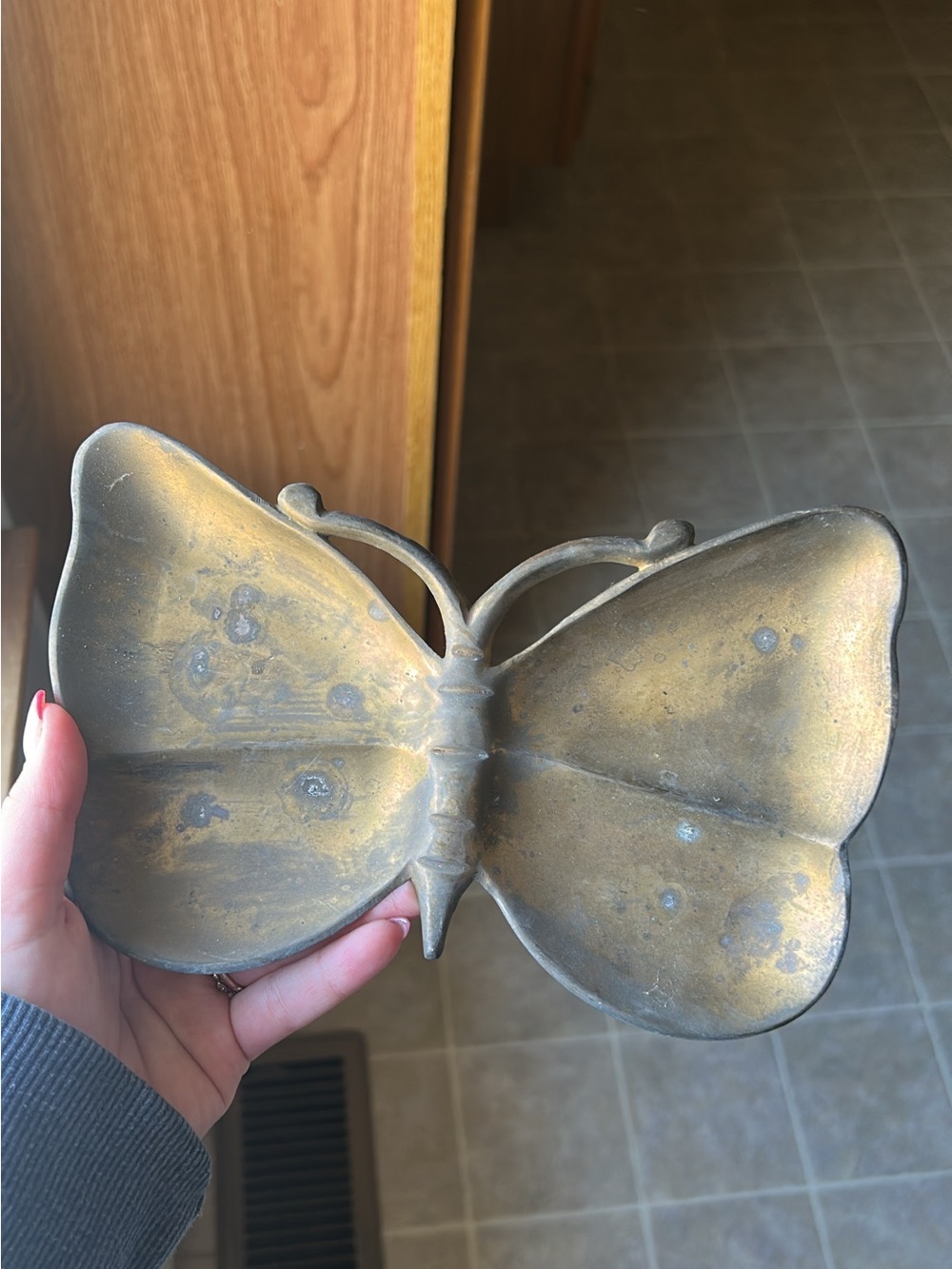 Antique Brass Butterfly